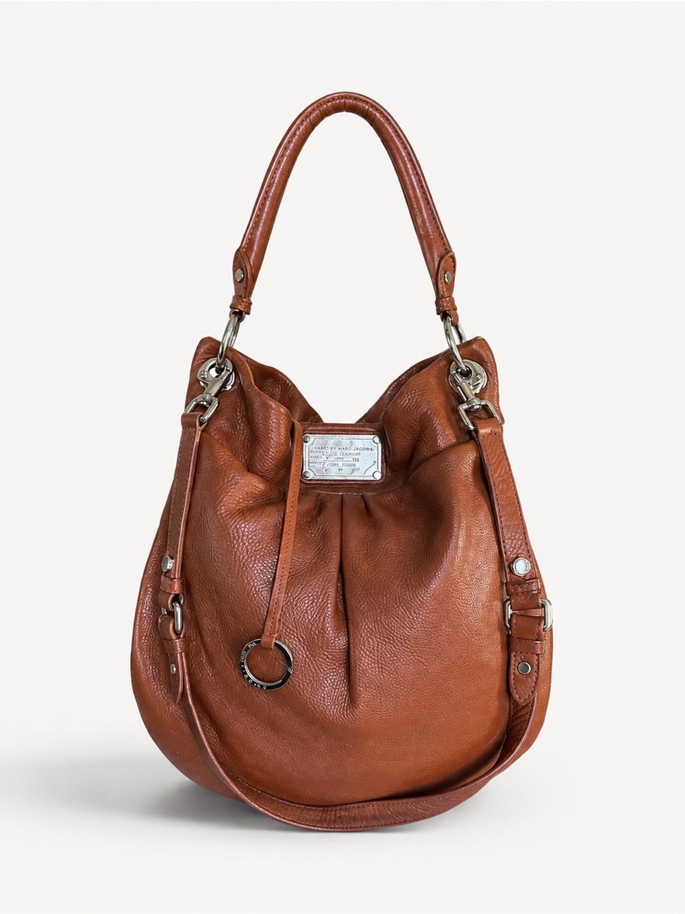Marc by Marc Jacobs Classic Q Lil Ukita Brown Leather Hobo Crossbody Dust Bag